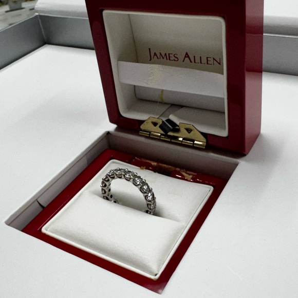 14K White Gold Diamond Eternity Ring (OBO) - Picture 4 of 6